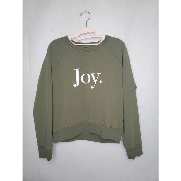 J.Crew Tops - J Crew Holiday Joy Oversized Boxy Graphic Christmas Women's Minimal Sweatshirt